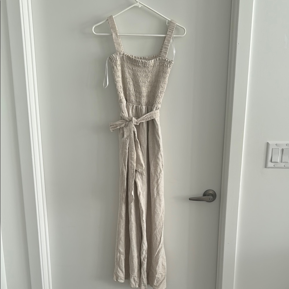 Lulu's Cream Jumpsuit